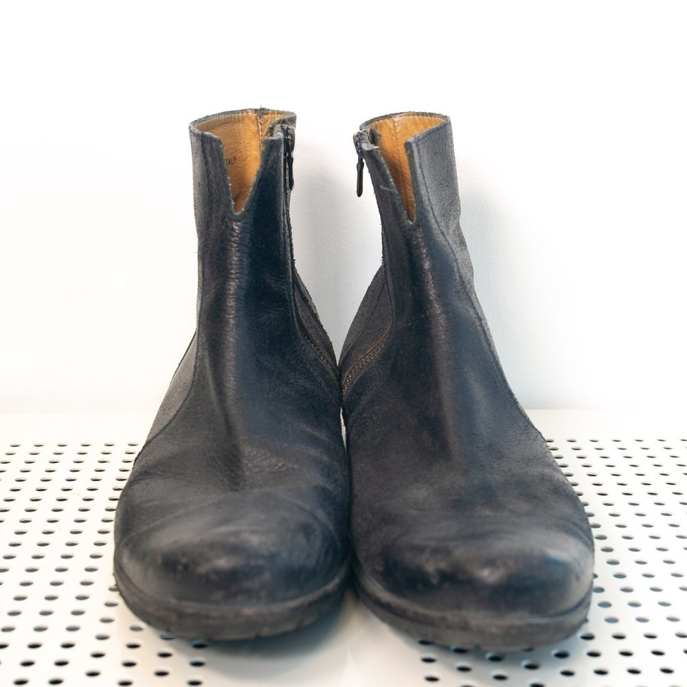 Billy Reid Black Leather Ankle Boots